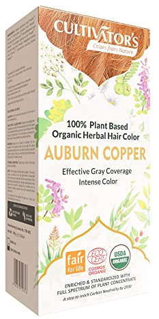 Cultivator's Organic Herbal Hair Colour - Auburn Copper 100g