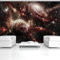 ForWall Fototapete Vlies - Tapete Moderne Wanddeko Leuchtender Weltraum VEXXL (312cm. x 219cm.) AMF2733VEXXL Wandtapete Design Tapete Wohnzimmer Schlafzimmer