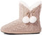 Airee Fairee Hausschuhe Damen Pantoffeln Stiefel Schuhe mit Weichen,Beige,38-39 EU/Herstellergröße- Medium