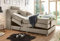 Froschkönig24 Palermo 120x200 cm Boxspringbett Bett mit Motor Sand