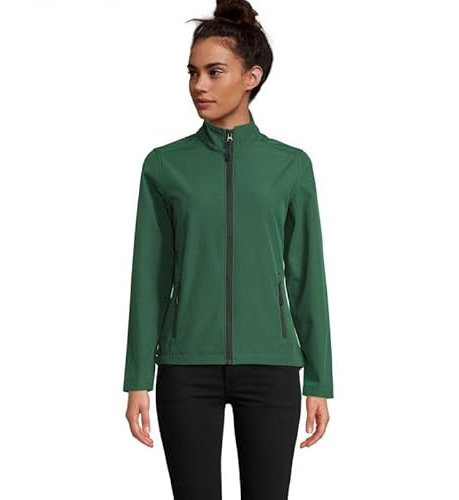 SOLS Women's Race Softshell Jacket, Green Bottle, L