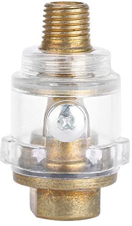 Oiler Lubricator, 1/4 BSP Mini In Line Air Tool Oil Lubricator, Oiler Compressor Pipe Automatic Lubrication for Pneumatic Tool Air Compressor Pipe