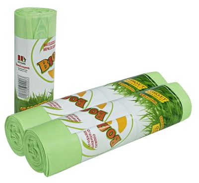 VIRSUS Sacchi Raccolta Umido e Organico cm 50x60 (30 Litri) 100 Pezzi biodegradabili e compostabili