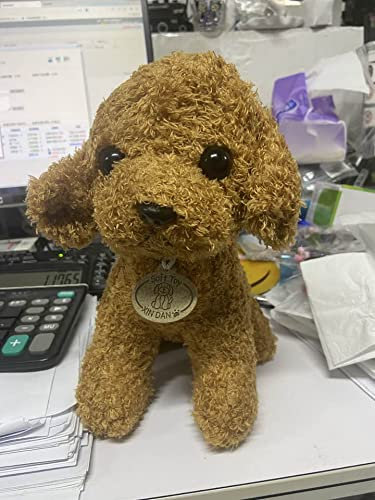 Uposao Realistische Teddy Dog Teddy Hunde Spielzeug Kuscheltier für Kinder Plüschhund Puppe Stofftier Hund Simulation Spielzeug Plüschtiere Welpen Kissen Geschenke für Jungen Mädchen Babys