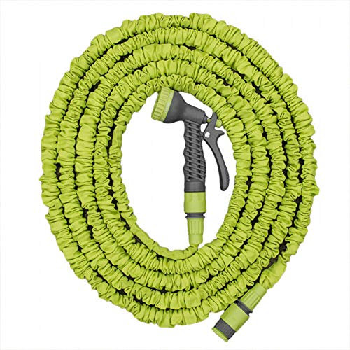 Green 45 m / 150 ft Long Expandable Magic Garden Hose Pipe Flexible with Spray Gun