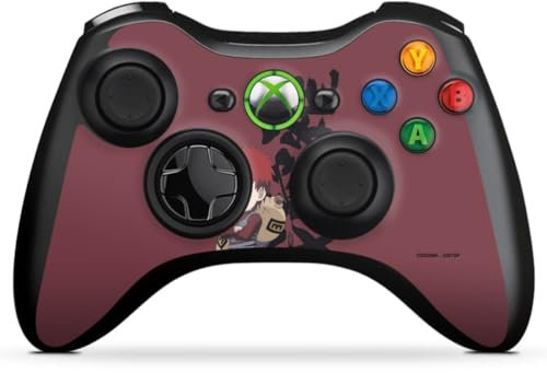 DeinDesign Skin kompatibel mit Microsoft Xbox 360 Controller Folie Sticker Gaara Naruto Shippuden Fanartikel