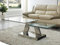 Vente-unique Couchtisch mit drehbaren Tischplatten - Sicherheitsglas & Metall - OYRUS