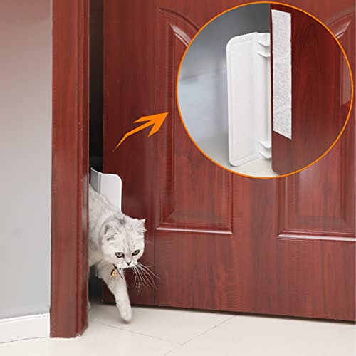 Pets Automotic Door Opener, Automatic Lockable Pet Dog Door Automatic Gate Opener Dogs Cats Door, Cat Private Handle Pet Door for Bedroom Bathroom - Push to Open Pet Private Access Door