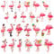 Haooryx 37Stück Flamingle Baum-Ornamente