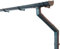INEFA Dachrinnen Set Gartenhaus, Carport, Terrasse, NW100 / 100mm halbrund 5m Anthrazit 1 Dachseite, Regenrinne PVC für Pultdach, Made in Germany