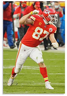 Travis Kelce Fußballspieler Persönlichkeit Poster Leinwand Poster Wandkunst Bild Drucke Hängende Foto Dekor Home Poster Kunstwerke 20 x 30 cm