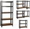 COZYBRITE Garage Shelving Units 5 Tier Heavy Duty Shed Storage Racking Shelf Metal Boltless 875kg Capacity 175kg Per Shelf for Warehouse Workshop Office (Black, 90x40x180cm)