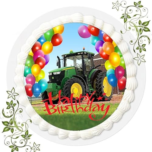 Premium Esspapier Tortenaufleger Tortenbild Geburtstag Trecker-Traktor T2