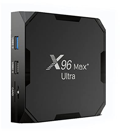 AMITVA Android 11.0 TV Box 4GB RAM 64GB ROM X96max+Ultra Smart TV Box S905X4 Quad-Core 8K/1000M LAN/1080P/USB 3.0/H.265/WIFI 2.4G/5G BT 4.1 Android TV Box Media Player,4GB+32GB