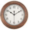 Topkey Stille Wanduhr Küche 9 Zoll Retro Nicht tickend Dekorativ Schlafzimmer Büro Wanduhr- Altgold
