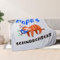 LAMEK Papa Kuscheldecke Flauschig Decke Faultier Papas SCHNARCHECKE Fleecedecke Flanell Sofadecke Vater Geburtstag Thanksgiving Day Weihnachten, 130x150 cm