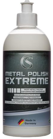 Car Sense Metal Polish Extreme [250ml] - Hochglanz-Veredelungsmasse für Chrom, Edelstahl, Aluminium und mehr - Entfernt Rost, Oxidation und Korrosion