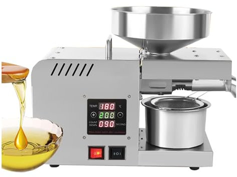 frantoio per olive da casa spremi olive per olio da casa Pressa per olio Controllo digitale completamente automatico della temperatura Pressa per olio calda e fredda regolabile con temperatura intel