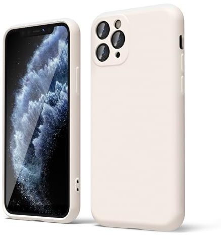 oakxco für iPhone 11 Pro Hülle Silikon Case mit Kameraschutz, Ultra Dünn Bunt Handyhülle Mädchen, Einfarbig Handy Hülle Slim Schutzhülle, Matt TPU Weich Gummi Glatt Silikonhülle Bumper, Beige Taupe