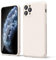 oakxco for iPhone 11 Pro Phone Case Liquid Silicone, Thin Slim Soft Rubber Gel TPU Plain Simple Cover for Women Girl Cute, Matte Solid Color, Beige Stone Cream