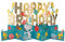 Hallmark Geburtstagskarte, Jumbo-3D- und Pop-Up, Erdnüsse Snoopy und Woodstock, Happy Birthday Banner Design, Blau, Gold