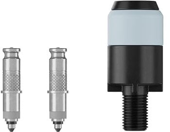 Schwalbe Clik Valve Conversion Set – Umrüstset für Dunlop/DV-Ventile mit Pumpenkopf-Adapter – Innovation zum Aufpumpen von Fahrradreifen
