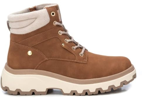 XTI - Botín Mujer Camel - Calzado Cómodo y Versátil - Moda casual - Modelo 14344703 (Talla 39)