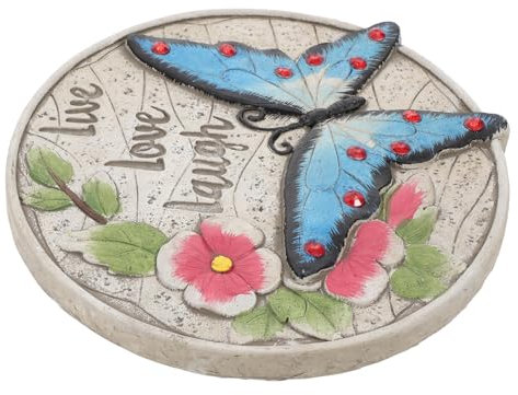 Kisangel Kit de Extérieure Décorative de Jardin Ornements de Dalles de Ciment pour L'arrière-cour