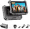 VILTROX DC-X2 2000 Nits Camera Field Monitor Kit with Rig Cage 6 Inch Touchscreen DSLR Monitor with 1920x1080 IPS 4K HDMI Loop in/Out 3D LUTs Waveform Video Peaking Focus Assist Battery Sunshade Hood