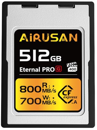512GB CFexpress Type A Card, Up to 800MB/s Memory Cards for Sony Cameras | 800MB/s Read Speed & 700MB/s Write Speed, for RAW 4K/8K Video Recording Compatible with Sony Alpha Sony FX Cameras