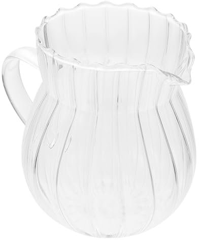 DECHOUS Milk Jug Dispenser Glass Milk Pitcher Diversion Port for Family Gathering