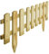 rightclick Wooden Picket Fence Garden Edging Border, Freestanding Picket Fence Panels, Outdoor Decorative Garden Fencing Panels for Grass Lawn Plants Flowers Bed Patio 120 x 3 x 30cm