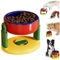 Gamelle à ventouse pour animal domestique, hauteur réglable pour nourriture et eau pour chat, chien, antidérapante et anti-déversement, facile à nettoyer, design durable (rouge, 1 pièce)