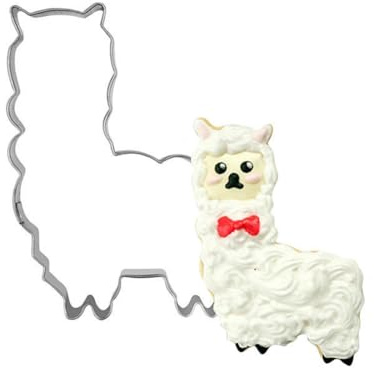 Hrlace Ausstechformen Tiere Keksausstecher zum Backen Waldtiere Plätzchen Ausstecher Edelstahl Plätzchenausstecher für Kinder Geburtstag Party DIY Kuchen Fondant Tortendeko Alpaka