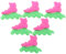 Yardwe 10 Paar Puppen Rollschuhe Puppenschuhe Für Puppen Puppen Schuhe Puppenschuhe Miniatur Schuhe Kunststoff