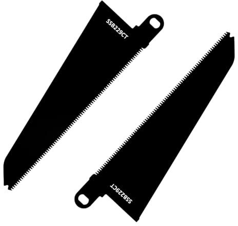 2pcs SSB229CT Reciprocating Saw Blades – Carbon Steel Reciprocating Saw Blades for Wood and Plastic Cutting – Compatible with Black and Decker Piranha Scorpion Saws