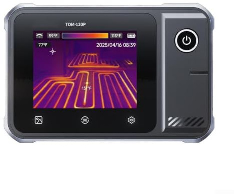 Multimetro TDM-120 per immagini termiche, tester per telecamera IR 120X90, schermo da 2,8 pollici, precisione da -20 a 400C, tensione CC AC750V, capacità di resistenza (TDM-120)