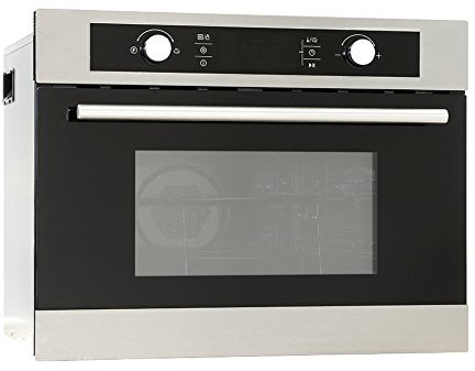 Montpellier MWBIC90044 | Compact Built-in Combi Microwave Oven with Pull Down Door in Stainless Steel