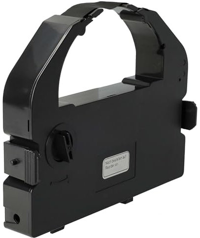 vhbw 1x Farbband Schriftband kompatibel mit Epson LQ 680, LQ 680 Pro, LQ 860, LQ 860 Plus, VP 3000 Nadeldrucker, Bondrucker - Schwarz