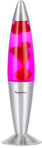 Innoteck 16” Soothing Motion Magma Lamp for Relaxation Wax/Pink Liquid, 30 W