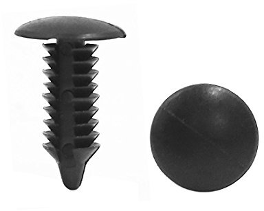 Sourcingmap® 20Stück Schwarz Fahrzeug Auto Kunststoff Nieten Trimm Verschluss Tür für 6mmLoch de