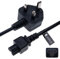 UK Mains AC 3 Pin Wall Power Cord C5 Cable for Delta, Toshiba, Sony, Lenovo, Dell, Acer/Elitebook, Envy, Probook, Pavilion/Acer Aspire, Chromebook/LG 47LN5710, 47LB5800, 47LB6300, 47LA6950 (3m)