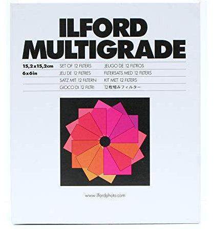 Ilford Multigrade – Pack von 12 Filter, 15.2 x 15.2 cm, weiß