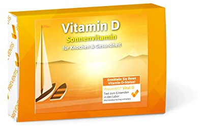 PreventID® Vital-D – Messen Sie ihren 25(OH) Vitamin D-Spiegel durch eine professionelle Laboranalyse – Sehr präziser Nachweis der Vitamin D Konzentration – Vitamin D Test für jede Altersgruppe
