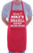 Print4U Apron Personalised Welcome To Mike's BBQ & Grill Red