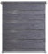 Deco4Me Doppelrollo Klemmfix ohne Bohren - Anthrazit-meliert, 90 x 160 cm - Vario Duo Rollo in Leinen, Holzoptik - lichtdurchlässig & Blickdicht - Stoffbreite 86 cm