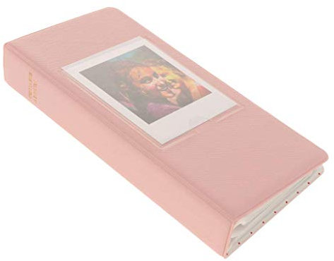 Fotoalbum mit 64 Taschen, Namenskarte für Square SQ10 / SQ6 / SQ20 Kamera und Fujifilm Instax Share SP-3 Smartphone-Drucker, Pink