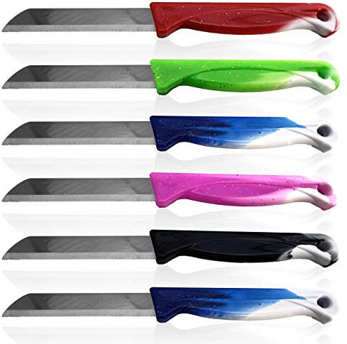 Solingen - Juego de 200 cuchillos de cocina, de acero inoxidable, para uso diario, multicolor