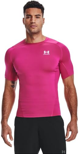 Under Armour Men's HeatGear Compression Short-Sleeve T-Shirt, Dark Orange/Black-860, XL