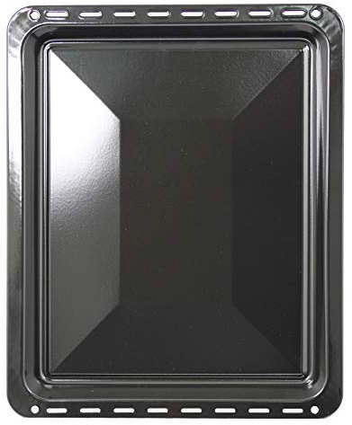 SPARES2GO Large Vitreous Enamel Oven Baking Tray Compatible with Aeg, Electrolux & Zanussi (455mm x 375mm)